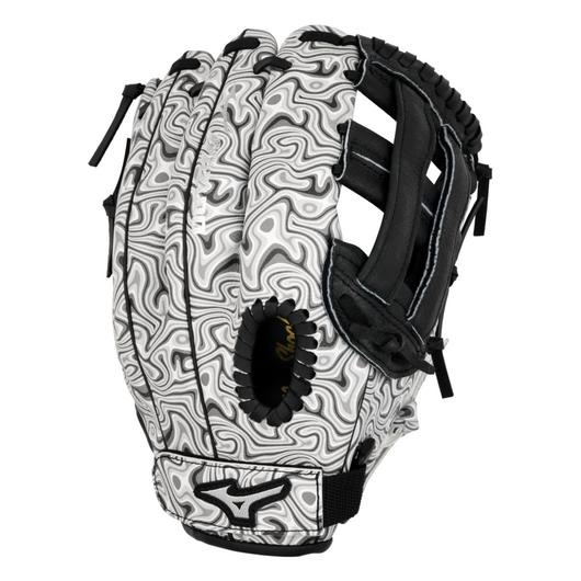 MIZUNO GPP1151Y3P PROSPECT BB 11.5" PRINTED BASEBALL GLOVE, T WEB, FULL GRAIN PIGSKIN, OIL SLICK PRINT PATTERN