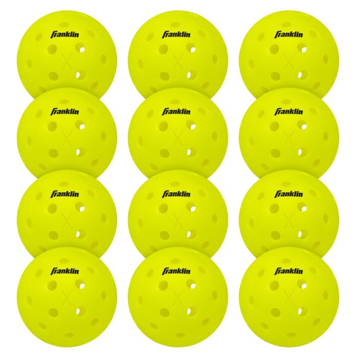 FRANKLIN X-40 OUTDOOR PICKLEBALLS- 12 PACK