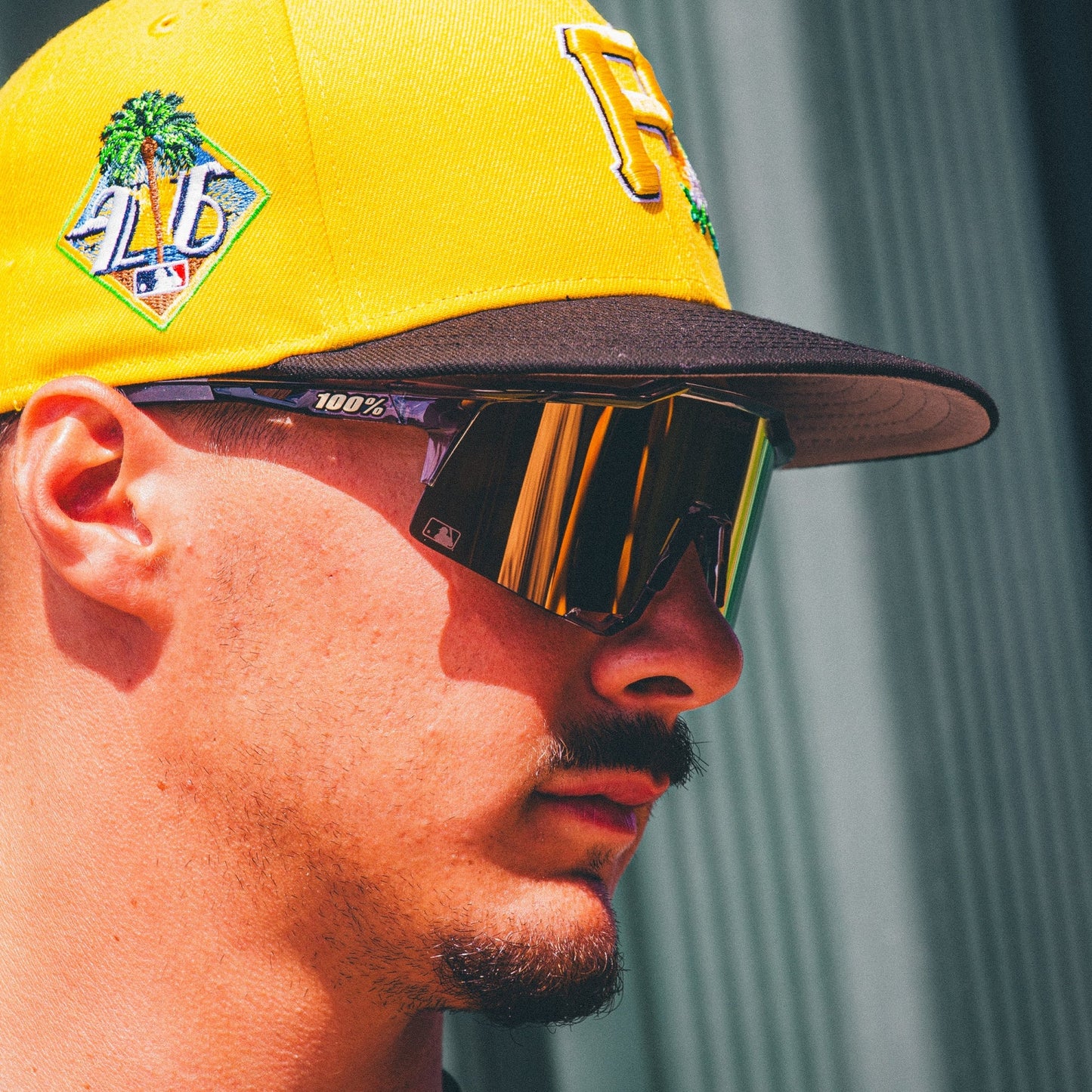SPEEDCRAFT MLB AUTHENTIC POLISHED TRANSLUCENT GREY HIPER 24K GOLD MIRROR LENS