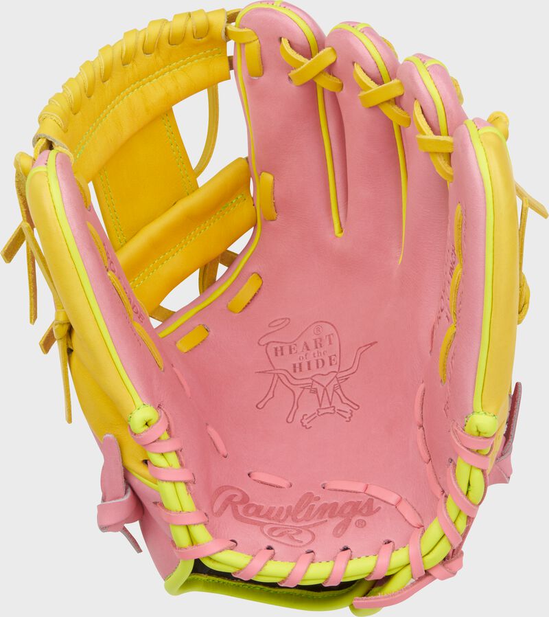 RAWLINGS HEART OF THE HIDE CONTOUR FIT 11.5-INCH PINK INFIELD GLOVE