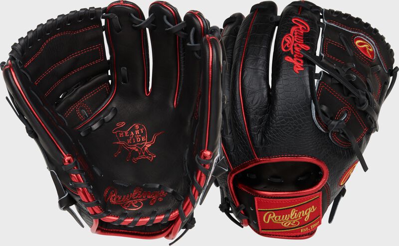 RAWLINGS HEART OF THE HIDE 11.75" CROC BLACK INFIELD/PITCHER'S GLOVE