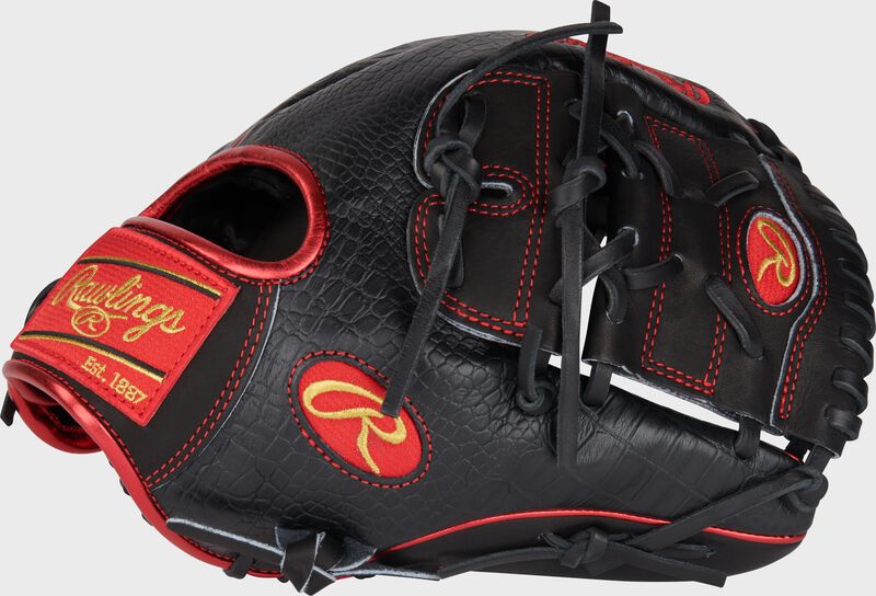 RAWLINGS HEART OF THE HIDE 11.75" CROC BLACK INFIELD/PITCHER'S GLOVE