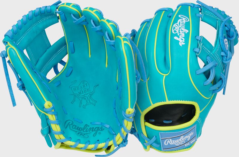 RAWLINGS HEART OF THE HIDE CONTOUR FIT 11.5-INCH TEAL INFIELD GLOVE