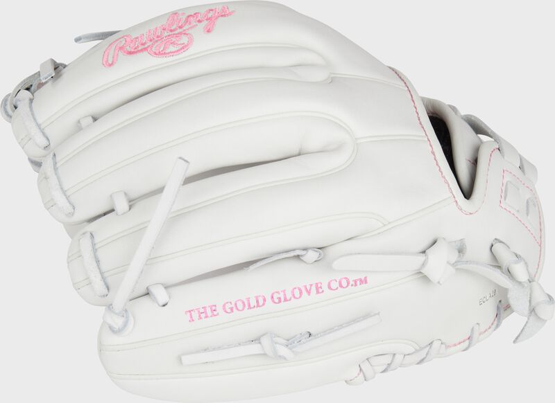 RAWLINGS LIBERTY ADVANCED COLOR SERIES 11.75 IN INFIELD GLOVE, WHITE/PINK
