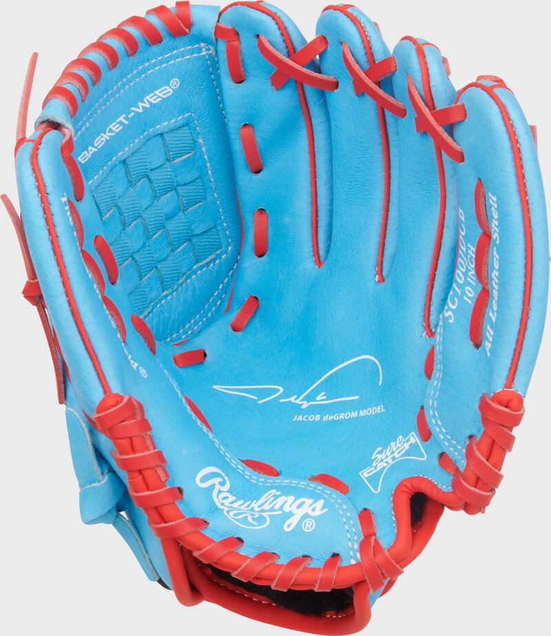 RAWLINGS SURE CATCH 10" JACOB dEGROM SIGNATURE YOUTH BASEBALL GLOVE