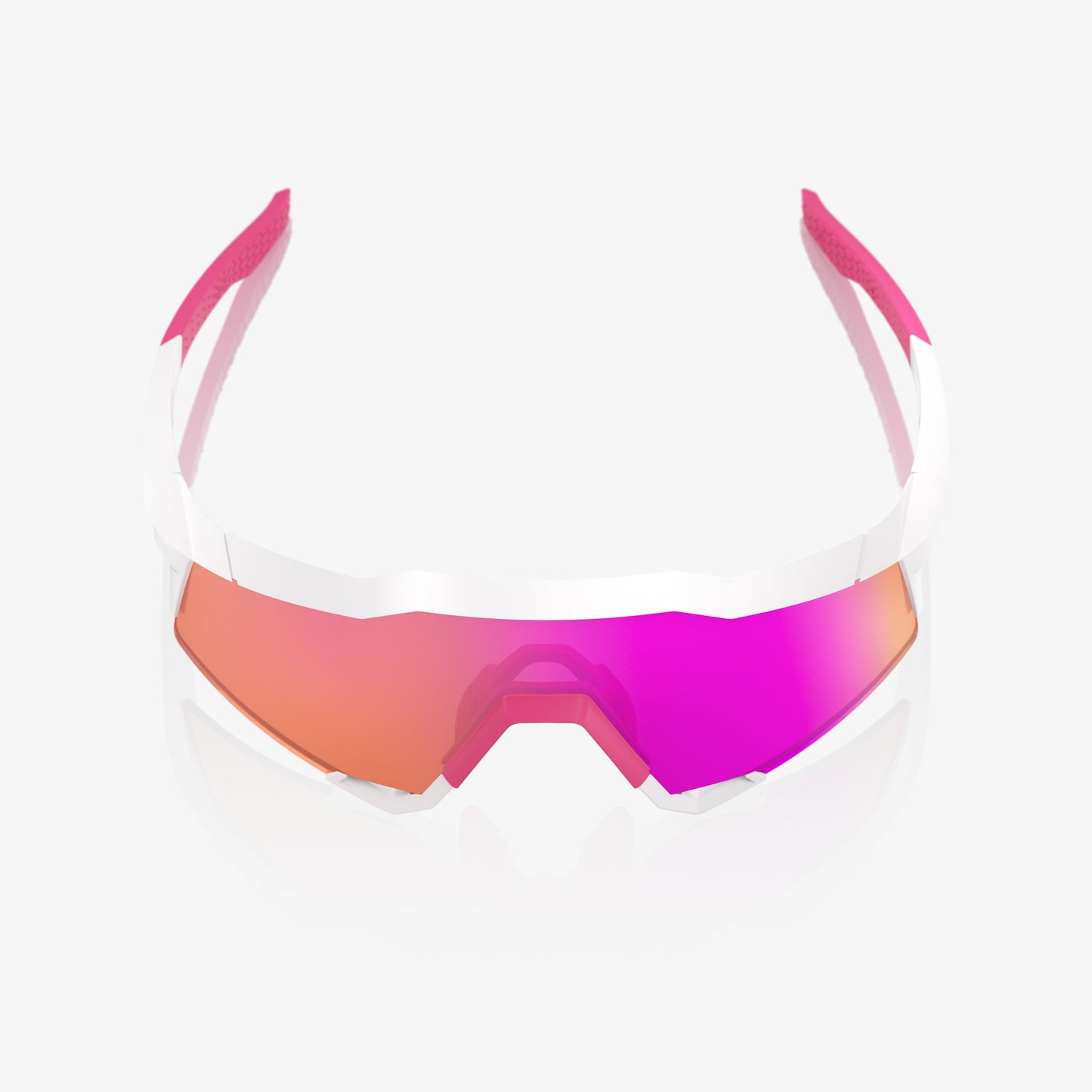 100% SPEEDCRAFT® MATTE WHITE/PINK HiPER® VITAL PINK MIRROR LENS