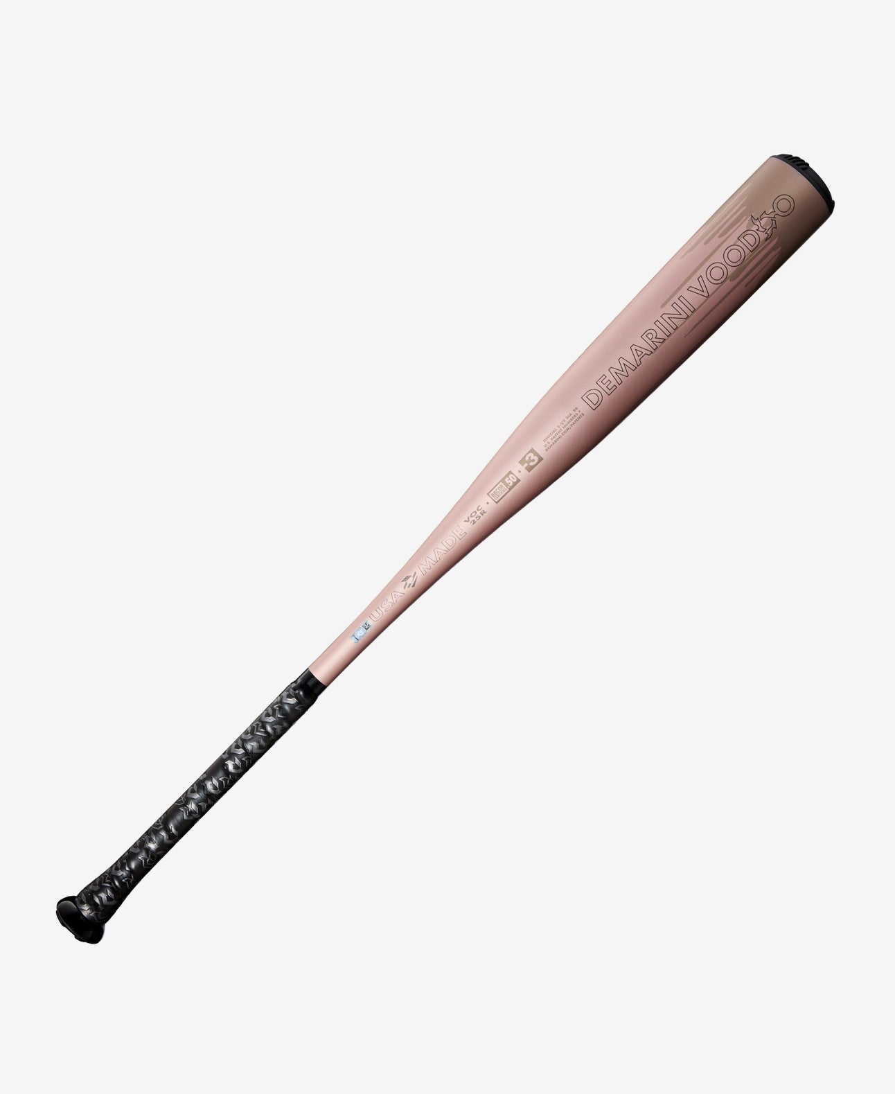 2025 DEMARINI ROSE GOLD VOODOO ONE (-3) BBCOR BASEBALL BAT