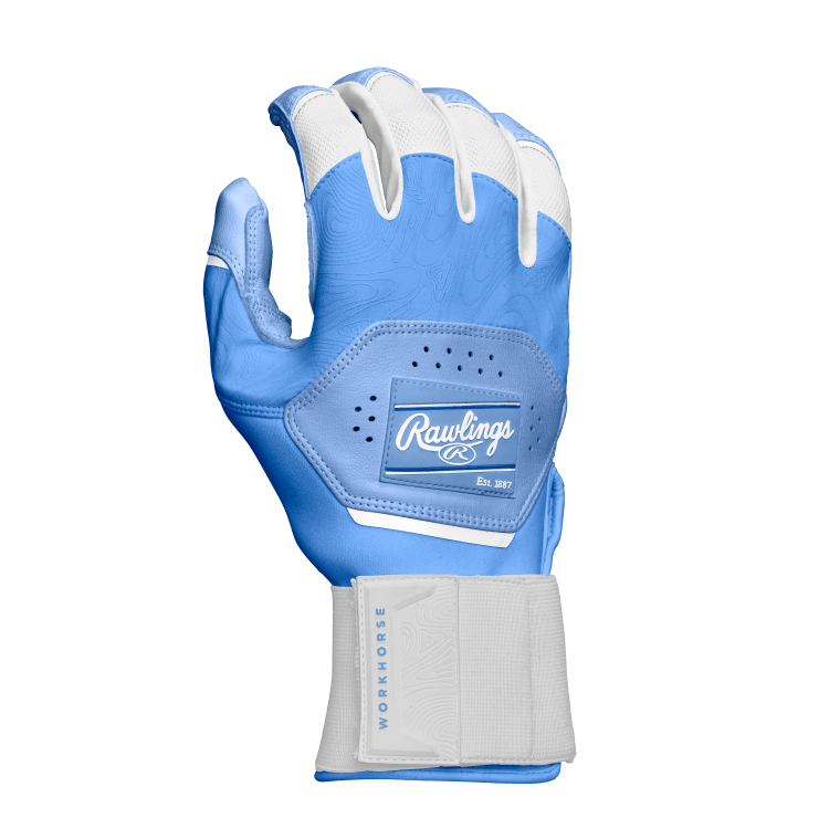 RAWLINGS ADULT WORKHORSE COMPRESSION STRAP BASEBALL BATTING GLOVES
