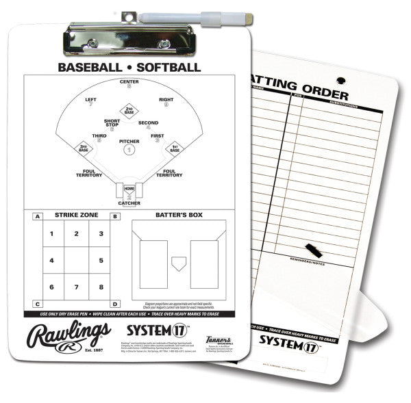 RAWLINGS COACHES BASEBALL CLIPBOARD