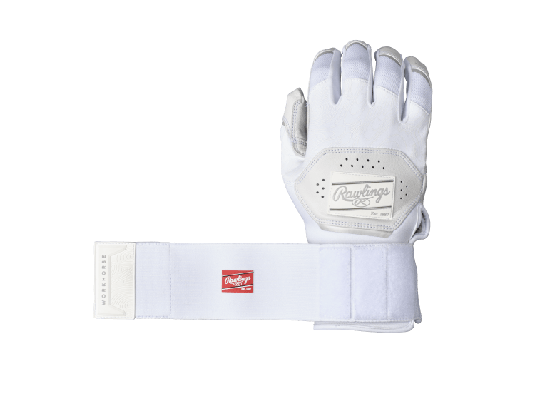 RAWLINGS ADULT WORKHORSE COMPRESSION STRAP BASEBALL BATTING GLOVES