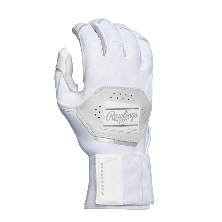 RAWLINGS ADULT WORKHORSE COMPRESSION STRAP BASEBALL BATTING GLOVES