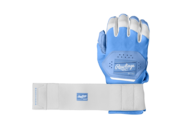RAWLINGS ADULT WORKHORSE COMPRESSION STRAP BASEBALL BATTING GLOVES