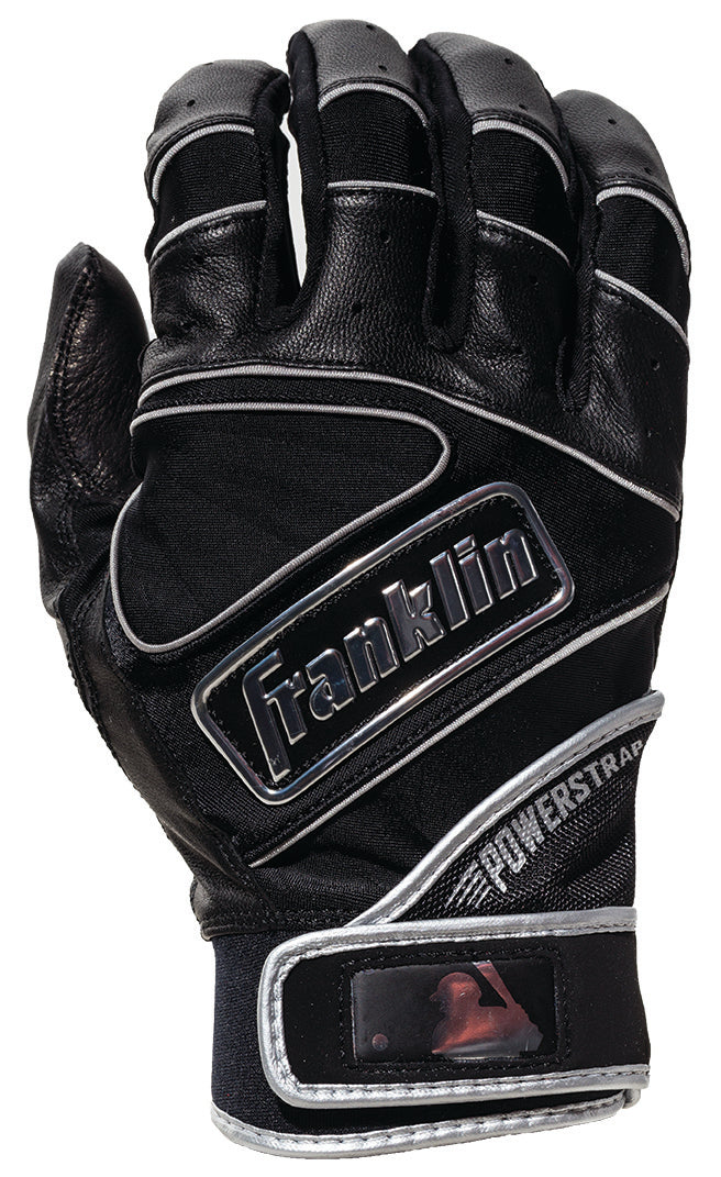 FRANKLIN POWERSTRAP CHROME BATTING GLOVES