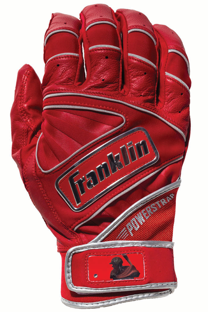 FRANKLIN POWERSTRAP CHROME BATTING GLOVES