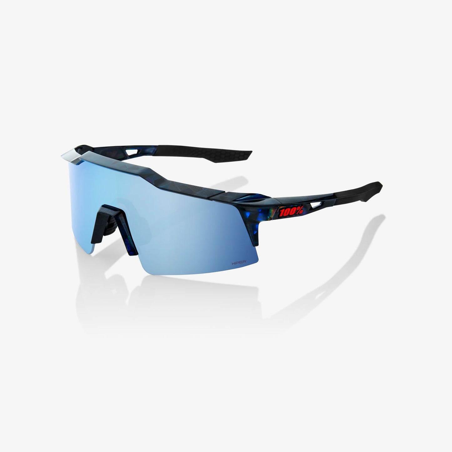 100% SPEEDCRAFT® SL BLACK HOLOGRAPHIC HiPER® BLUE MULTILAYER MIRROR LENS