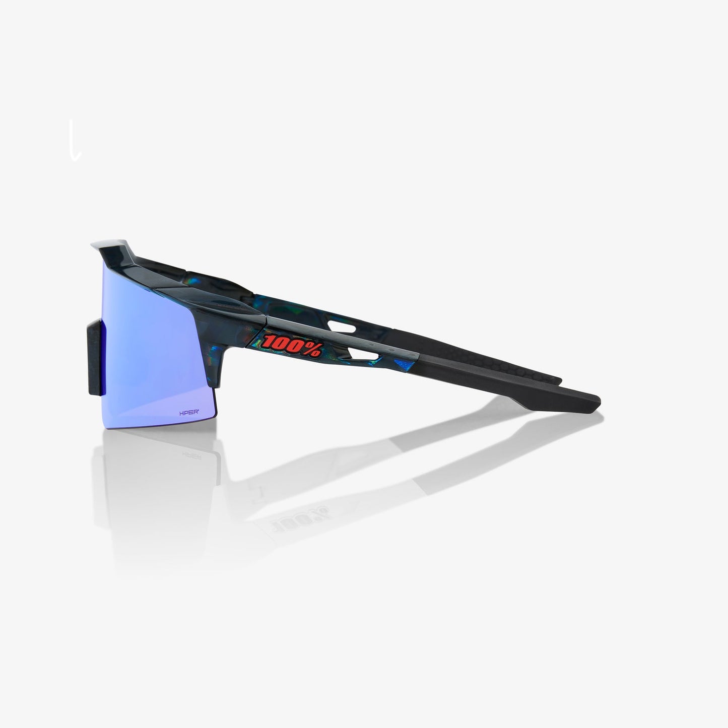 100% SPEEDCRAFT® SL BLACK HOLOGRAPHIC HiPER® BLUE MULTILAYER MIRROR LENS