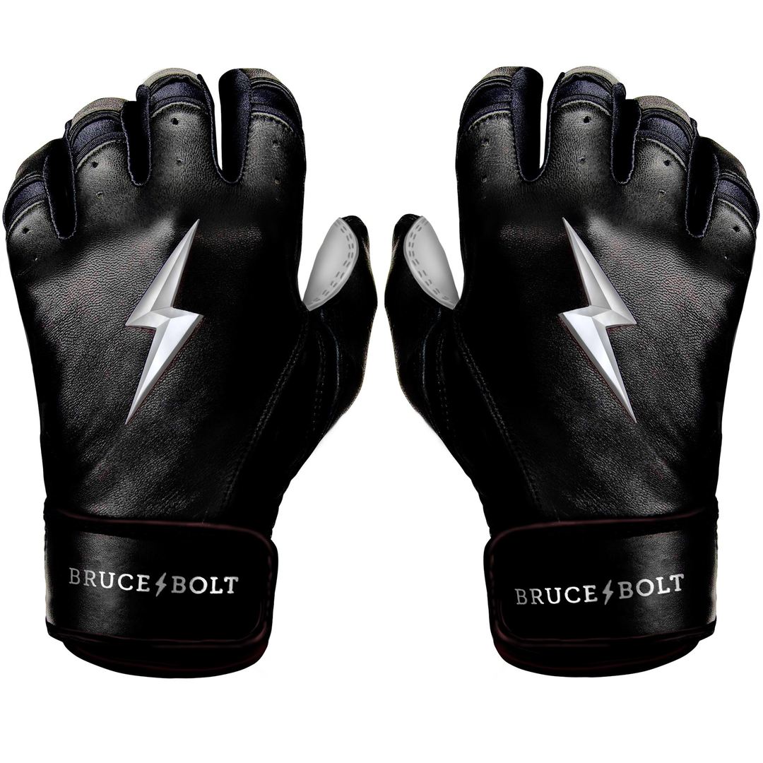 BRUCE BOLT YOUTH CHROME SERIES SHORT CUFF BATTING GLOVES