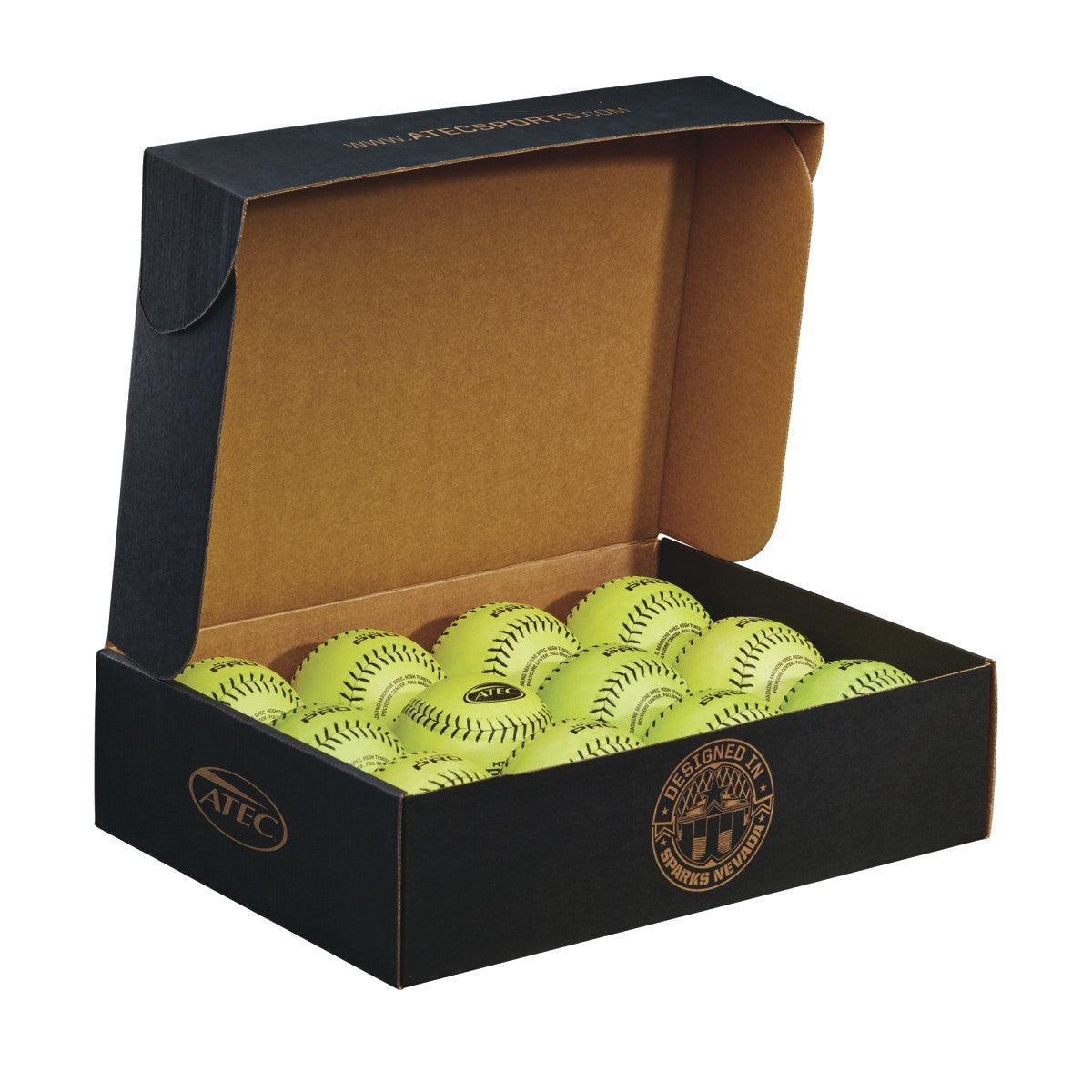 ATEC HI.PER PRO - LEATHER FLAT SEAM SOFTBALL