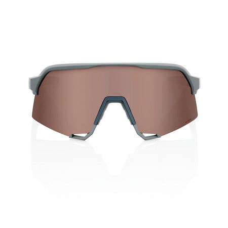 100% S3 SOFT TACT STONE GREY HiPER® CRIMSON SILVER MIRROR LENS