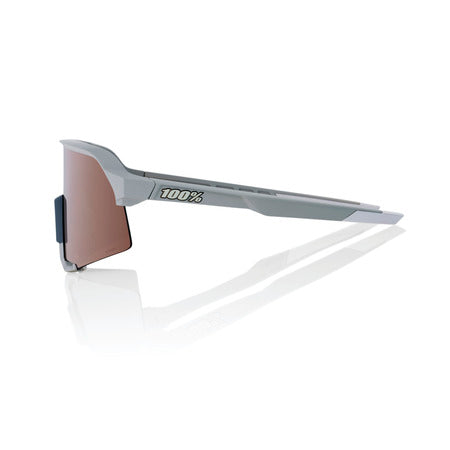 100% S3 SOFT TACT STONE GREY HiPER® CRIMSON SILVER MIRROR LENS