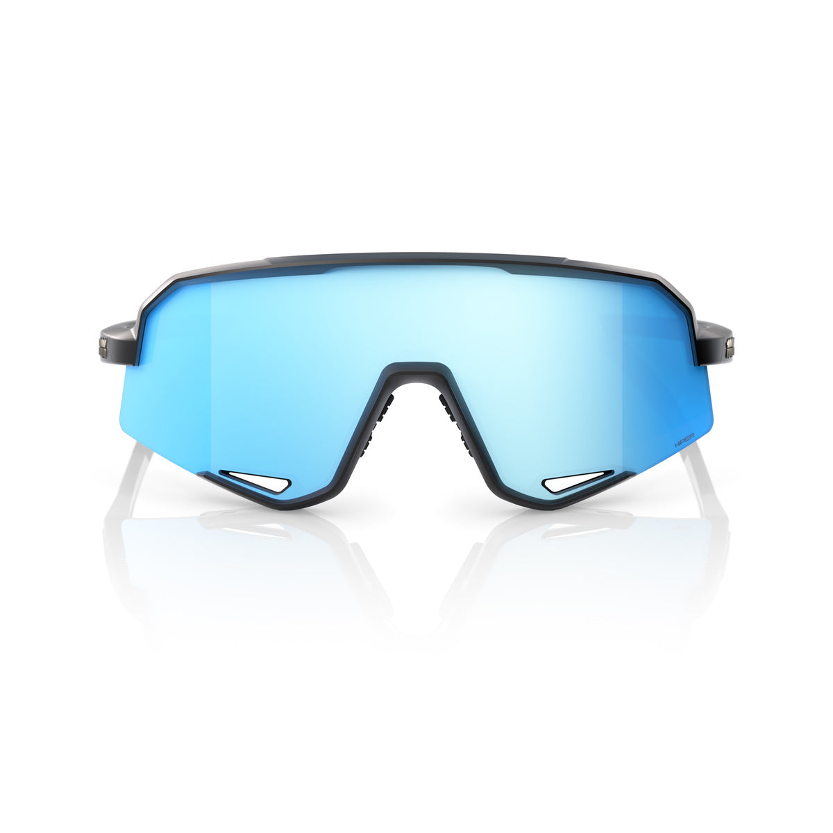 100% SLENDALE MATTE BLACK HiPER BLUE MIRROR LENS