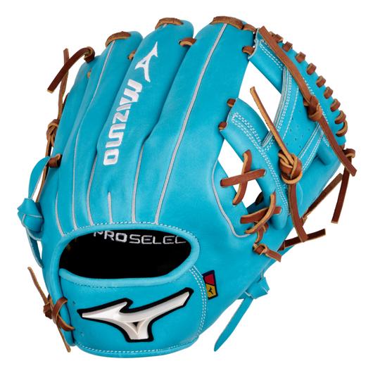 MIZUNO GPS-42R PRO SELECT, PREMIUM INFIELDER BASEBALL GLOVE, 11.5", REGULAR POCKET, DEEP 3 N WEB, SKY BLUE