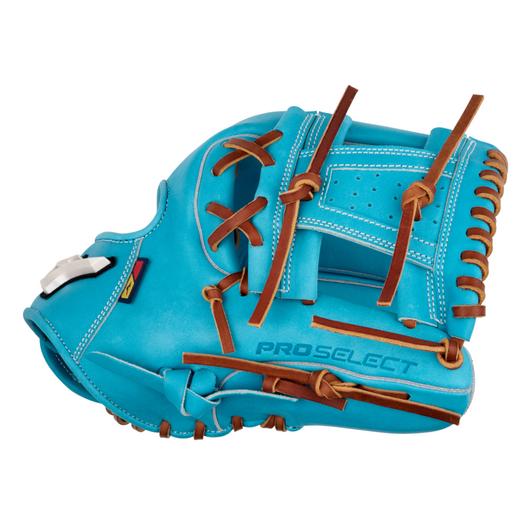 MIZUNO GPS-42R PRO SELECT, PREMIUM INFIELDER BASEBALL GLOVE, 11.5", REGULAR POCKET, DEEP 3 N WEB, SKY BLUE