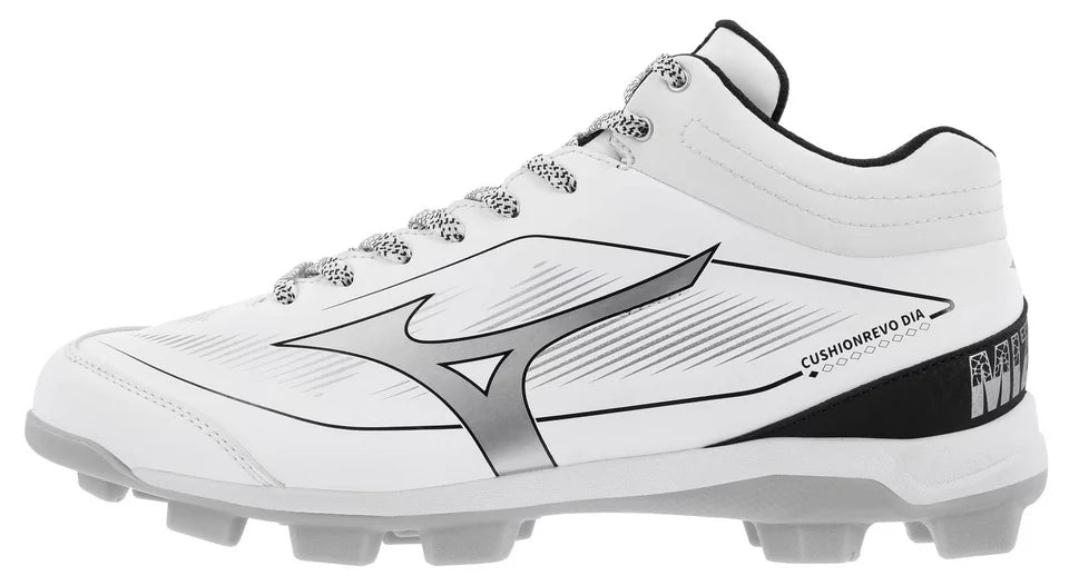 MIZUNO MEN'S CUSHIONREVO DIAMOND MID TPU BASEBALL CLEATS