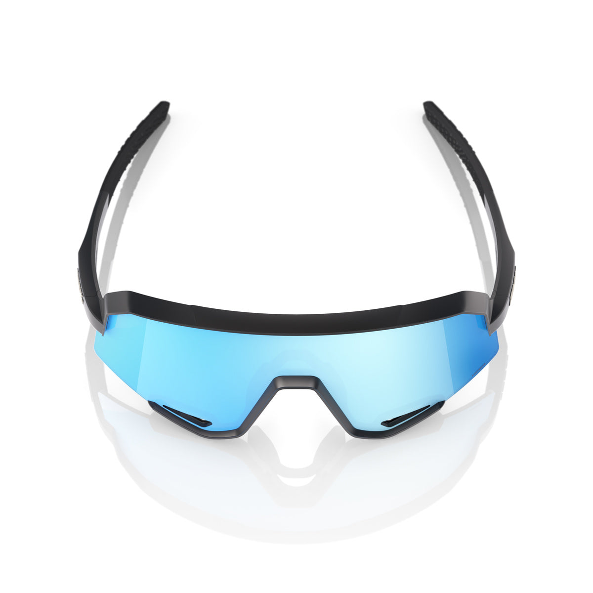 100% SLENDALE MATTE BLACK HiPER BLUE MIRROR LENS