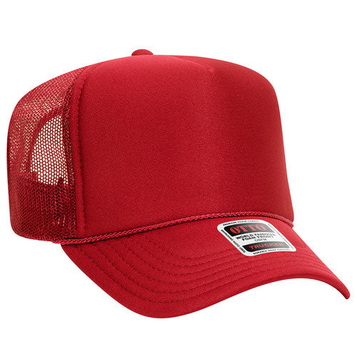 theLAB: OTTO CAP® 5 PANEL HIGH CROWN MESH BACK TRUCKER HAT