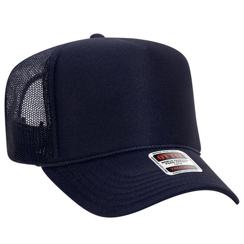 theLAB: OTTO CAP® 5 PANEL HIGH CROWN MESH BACK TRUCKER HAT