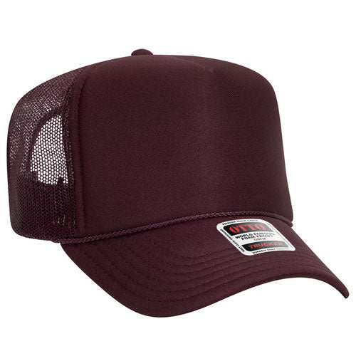 theLAB: OTTO CAP® 5 PANEL HIGH CROWN MESH BACK TRUCKER HAT
