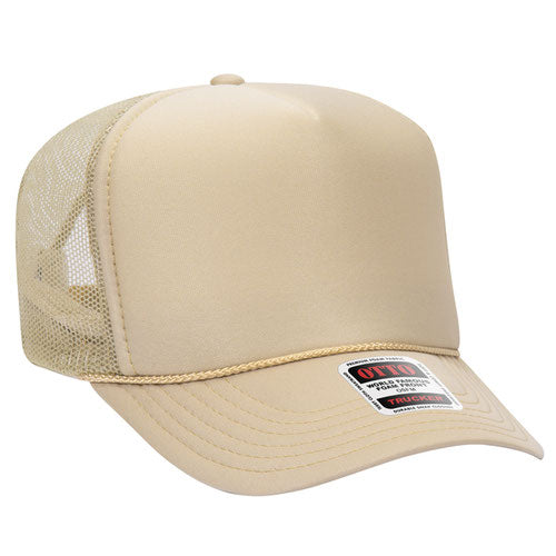 theLAB: OTTO CAP® 5 PANEL HIGH CROWN MESH BACK TRUCKER HAT
