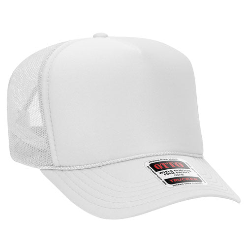 theLAB: OTTO CAP® 5 PANEL HIGH CROWN MESH BACK TRUCKER HAT