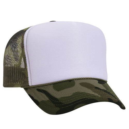 theLAB: OTTO CAP® 5 PANEL HIGH CROWN MESH BACK TRUCKER HAT