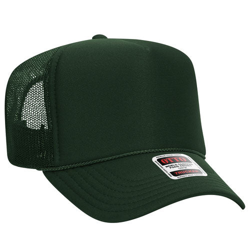 theLAB: OTTO CAP® 5 PANEL HIGH CROWN MESH BACK TRUCKER HAT