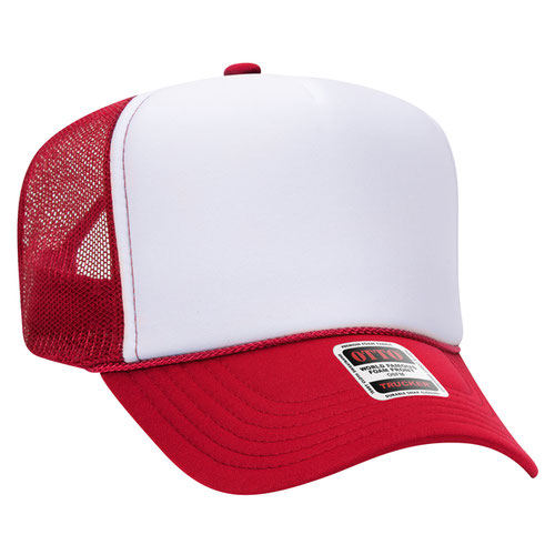 theLAB: OTTO CAP® 5 PANEL HIGH CROWN MESH BACK TRUCKER HAT