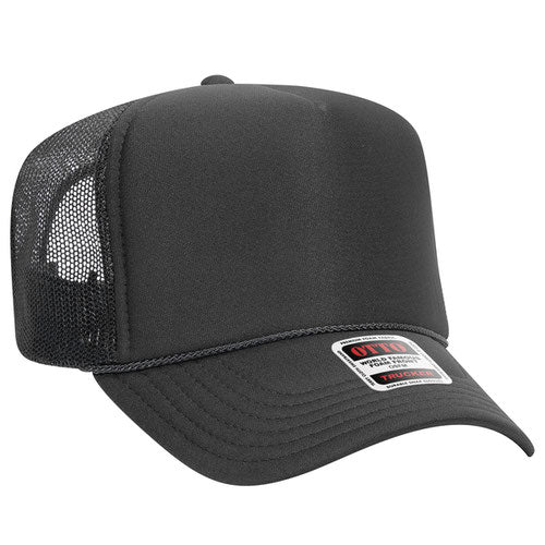 theLAB: OTTO CAP® 5 PANEL HIGH CROWN MESH BACK TRUCKER HAT