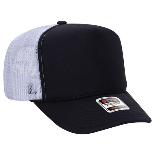 theLAB: OTTO CAP® 5 PANEL HIGH CROWN MESH BACK TRUCKER HAT