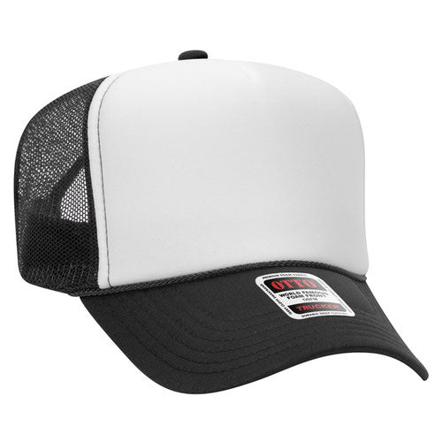 theLAB: OTTO CAP® 5 PANEL HIGH CROWN MESH BACK TRUCKER HAT