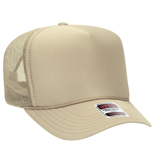 theLAB: OTTO CAP® 5 PANEL HIGH CROWN MESH BACK TRUCKER HAT
