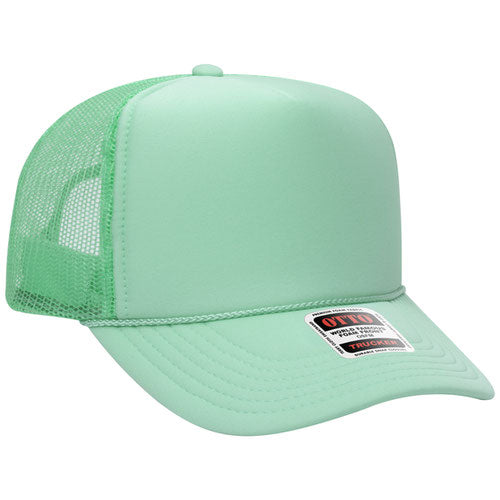 theLAB: OTTO CAP® 5 PANEL HIGH CROWN MESH BACK TRUCKER HAT