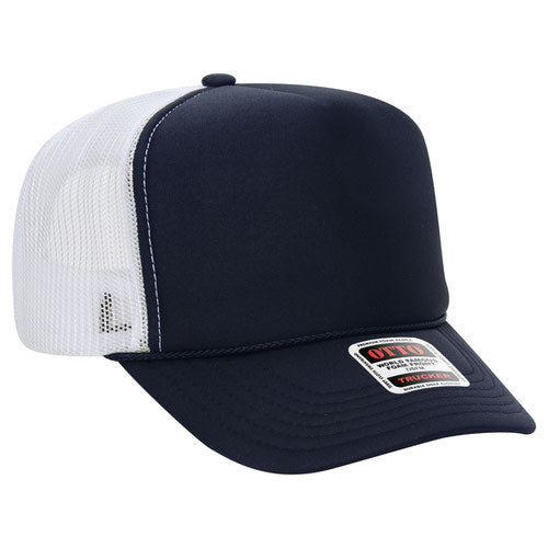theLAB: OTTO CAP® 5 PANEL HIGH CROWN MESH BACK TRUCKER HAT