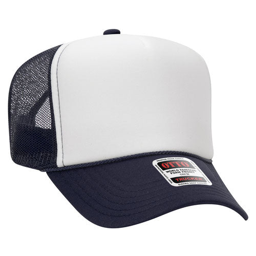 theLAB: OTTO CAP® 5 PANEL HIGH CROWN MESH BACK TRUCKER HAT