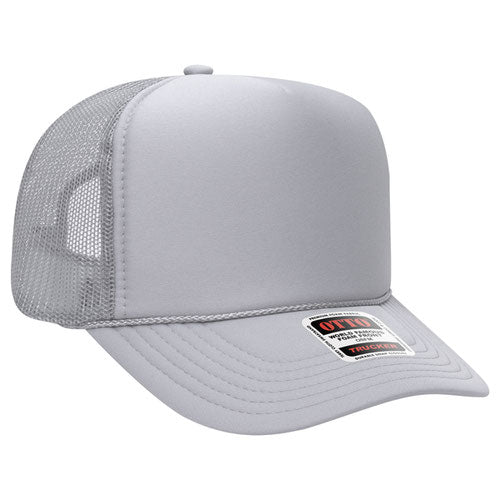 theLAB: OTTO CAP® 5 PANEL HIGH CROWN MESH BACK TRUCKER HAT