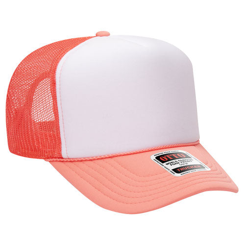 theLAB: OTTO CAP® 5 PANEL HIGH CROWN MESH BACK TRUCKER HAT