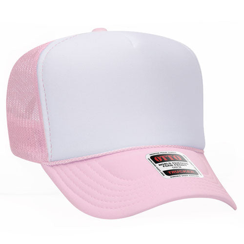 theLAB: OTTO CAP® 5 PANEL HIGH CROWN MESH BACK TRUCKER HAT