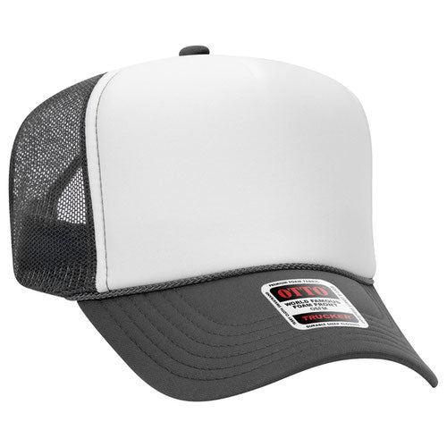 theLAB: OTTO CAP® 5 PANEL HIGH CROWN MESH BACK TRUCKER HAT