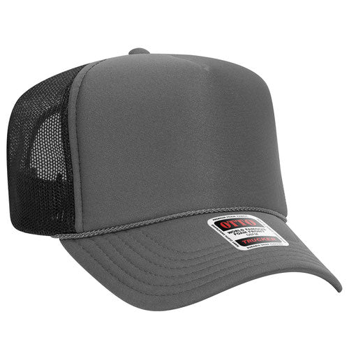 theLAB: OTTO CAP® 5 PANEL HIGH CROWN MESH BACK TRUCKER HAT