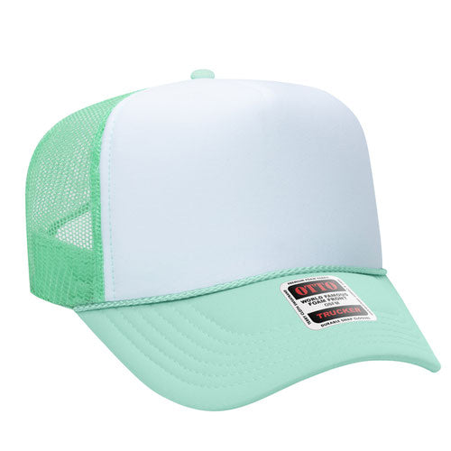 theLAB: OTTO CAP® 5 PANEL HIGH CROWN MESH BACK TRUCKER HAT
